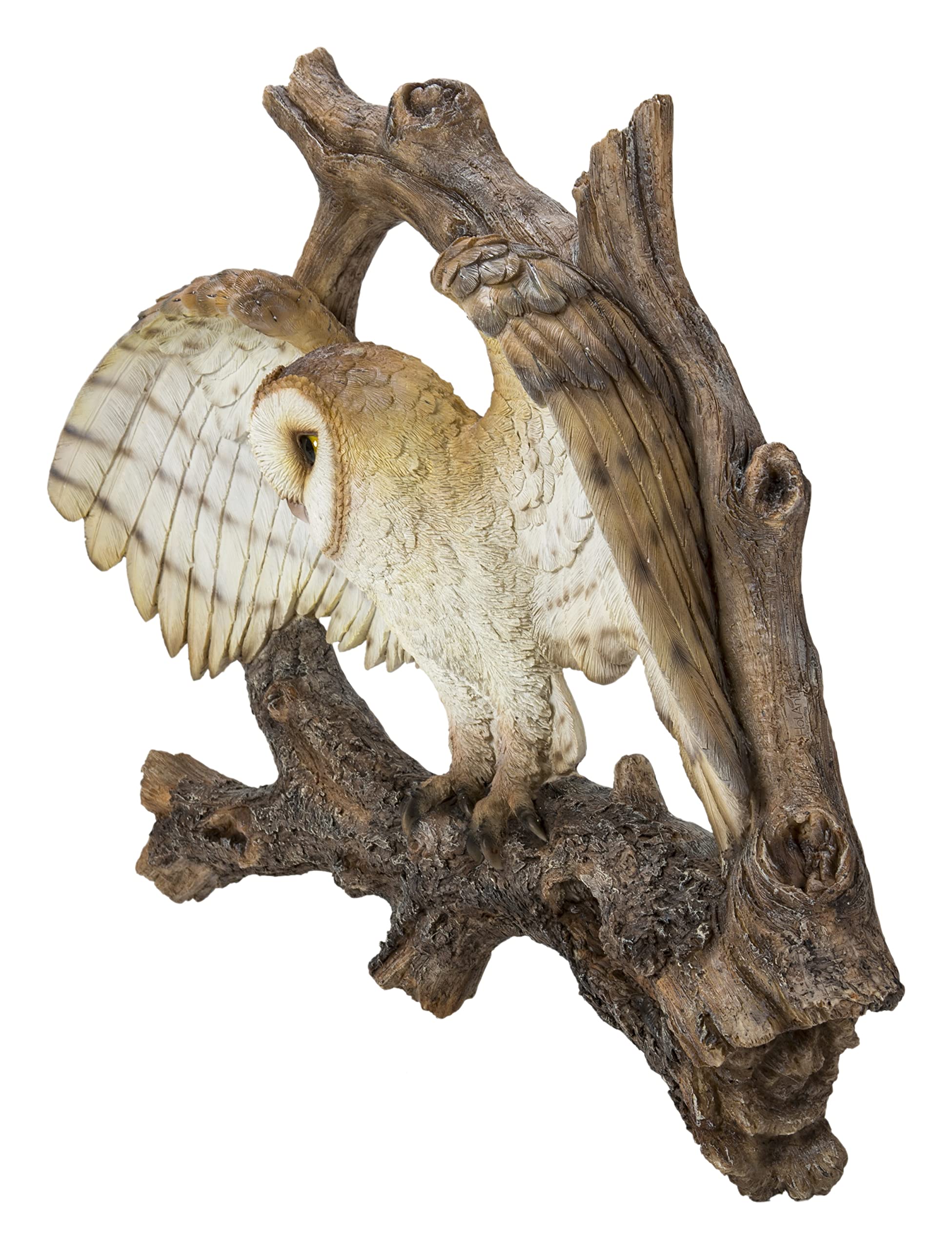 Handcrafted Flying Barn Owl Wall Plaque - Unique Home Decor Gift for Nature Lovers - Perfect for Living Room, Bedroom or Office Decoration