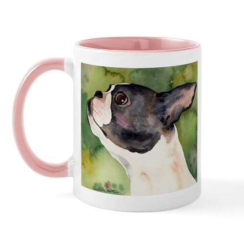 White/Pink Inside - Boston Terrier Giftware Mug