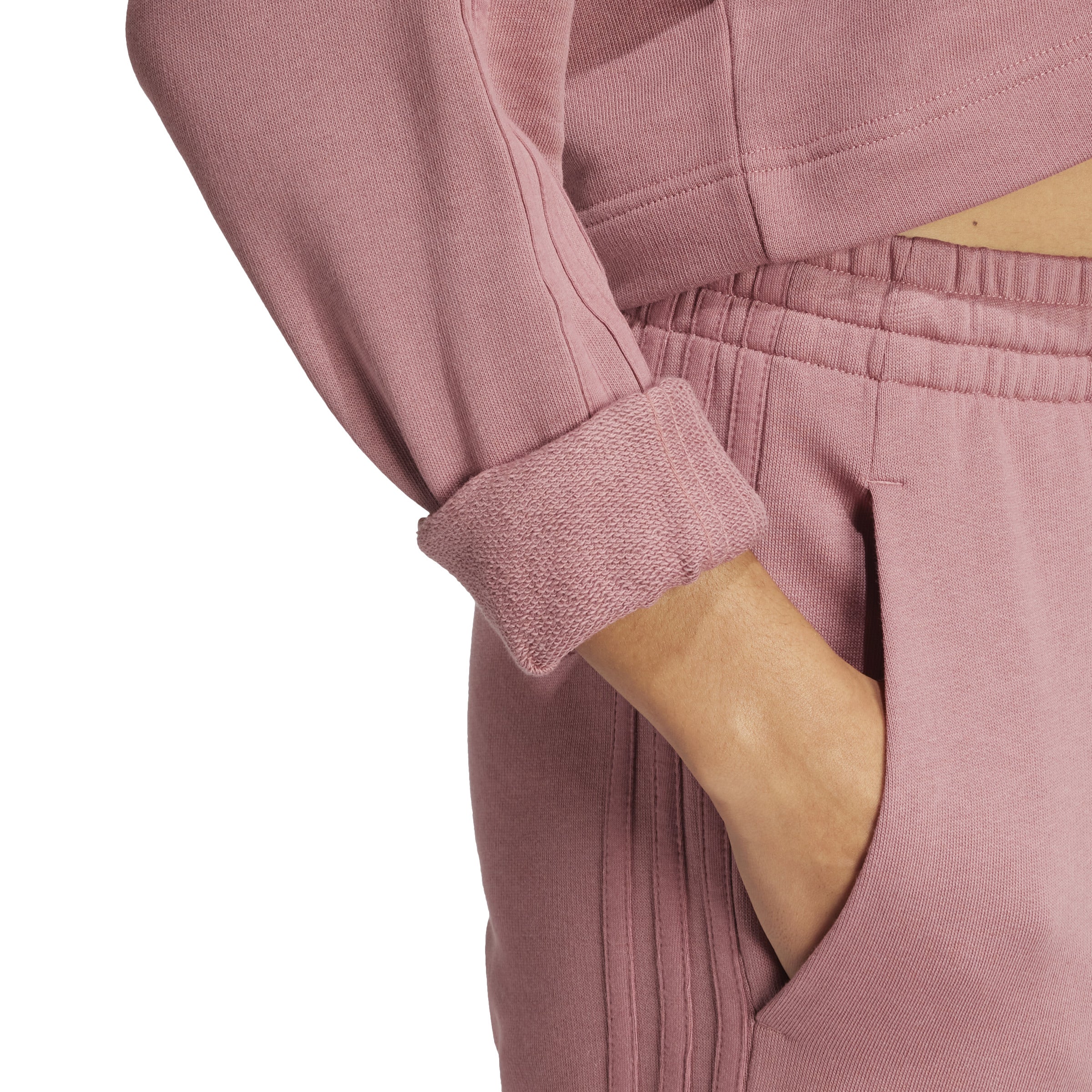 Adidas Women's All SZN French Terry 3 Stripes Hoodie - Comfortable Pullover Sweatshirt for Casual Wear, Gym & Outdoor Activities