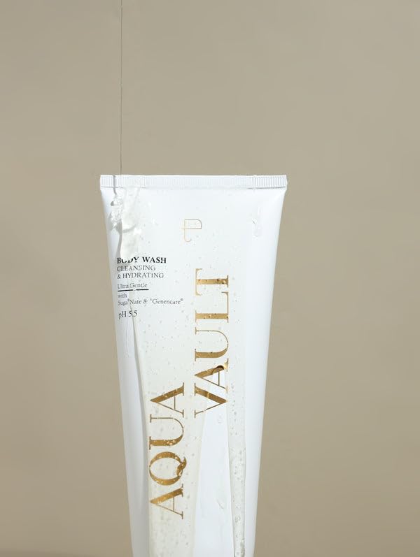 PERSONAL TOUCH SKINCARE Aqua Vault Vanilla Rush Hydrating Body Wash with Glycerin Extract - Moisturizing & Cleansing for Dry Skin, 200ml - Perfect for Shower & Bath Time Relaxation