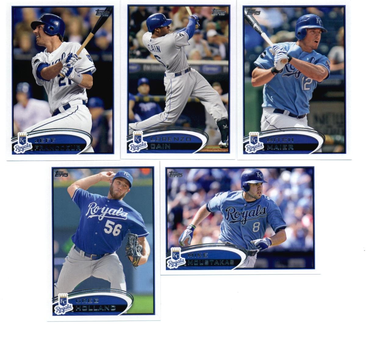 Authentic Kansas City Royals Topps Baseball Cards Team Sets - 2012, 2013, 2014 Series 1 & 2 Complete Collection | Perfect for MLB Fans, Sports Memorabilia Collectors & Gift Giving
