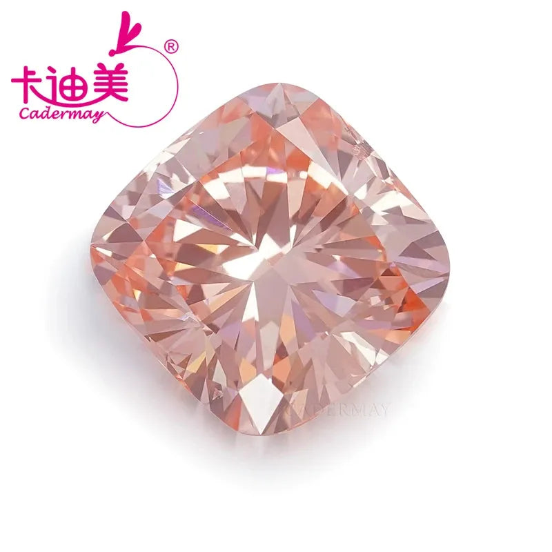 VVS1 Clarity CVD Lab Grown Diamond Loose Stone - Cushion Shape, Pink Color with Certificate | Perfect for Wedding Rings, Fine Jewelry Making & Engagement Ring Designs
