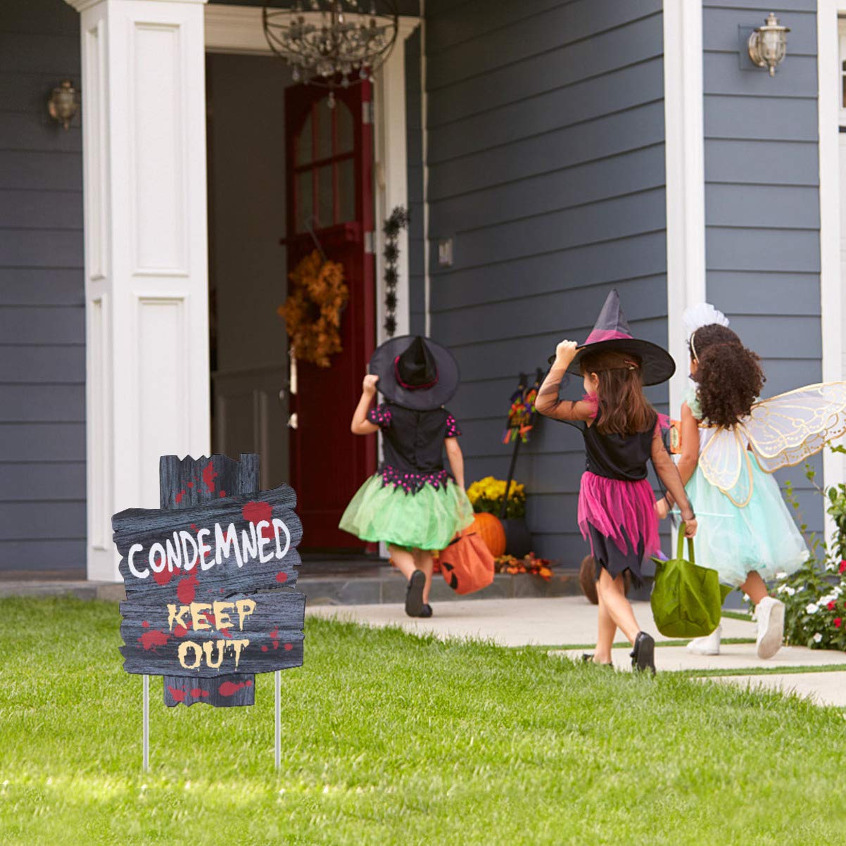 NUOBESTY 6pcs Halloween Lawn Decorations - Spooky Yard Signs, Plaque Boards & Creative Stakes for Outdoor Halloween Party Decor | Perfect for Front Yard, Garden & Halloween Festivities