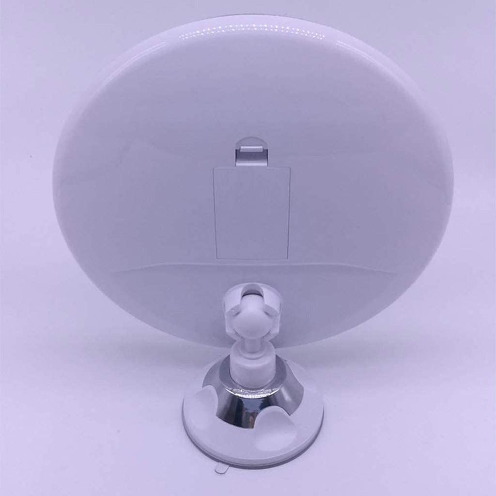 10X Magnifying LED Cosmetic Mirror with Suction Cup - Adjustable Brightness Vanity Mirror for Bathroom, Bedroom & Makeup Table - Perfect for Makeup Application, Skincare & Shaving