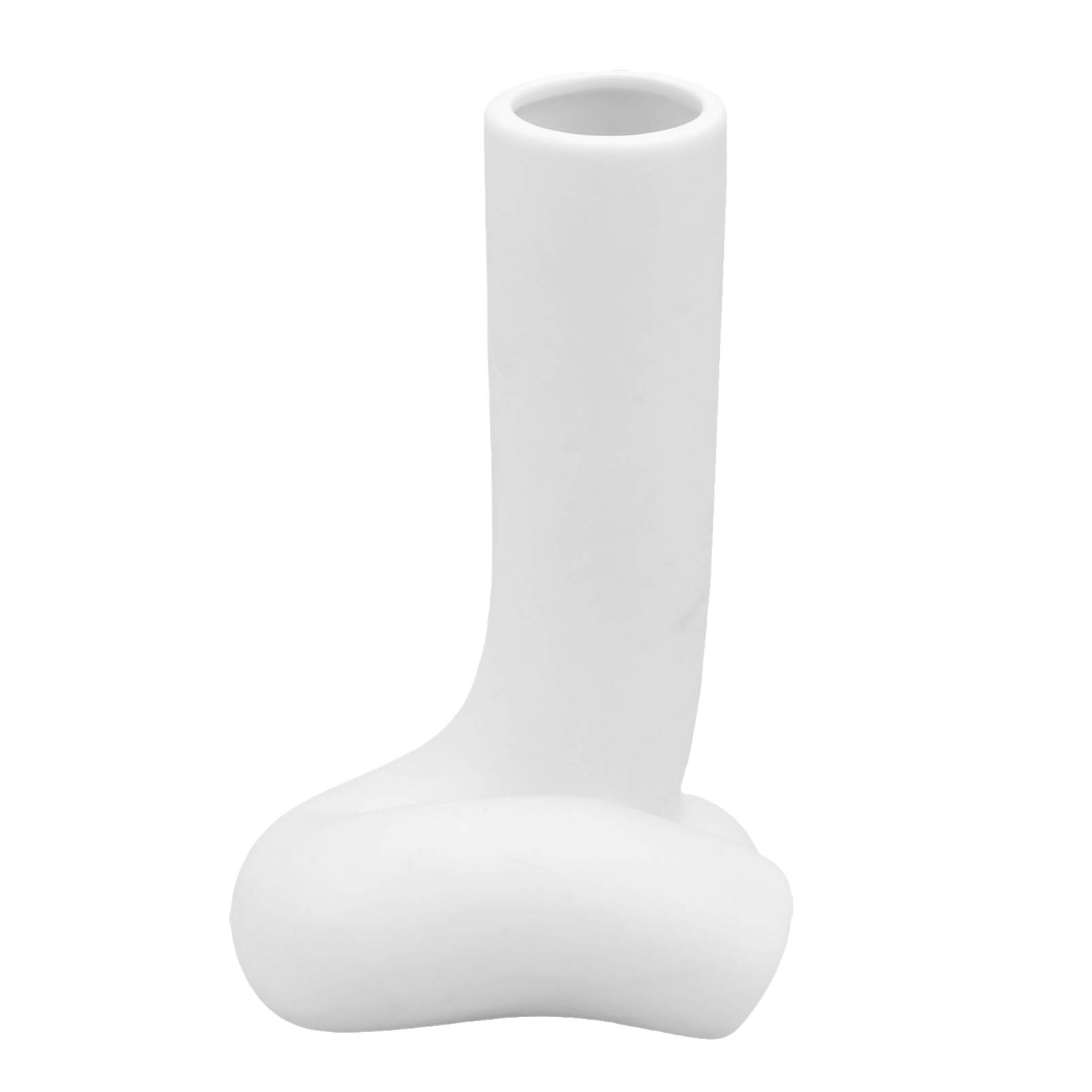 DOITOOL White Ceramic Sculpture Vases - Minimalist Human Body Art Vases for Home Decor, Floral Arrangement, Wedding Centerpiece & Office Desk Decoration