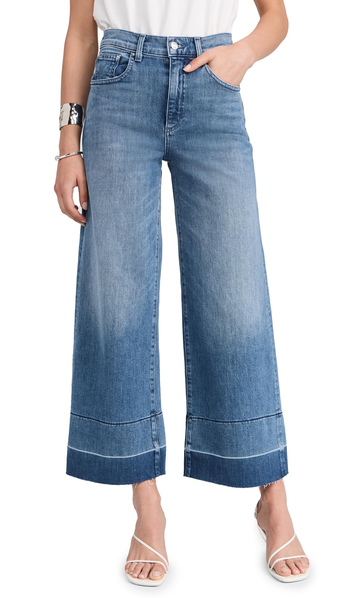 LE JEAN Women's Sophia High Waist Wide Leg Jeans - Comfortable Stretch Denim Pants for Casual Wear, Office & Weekend Outfits