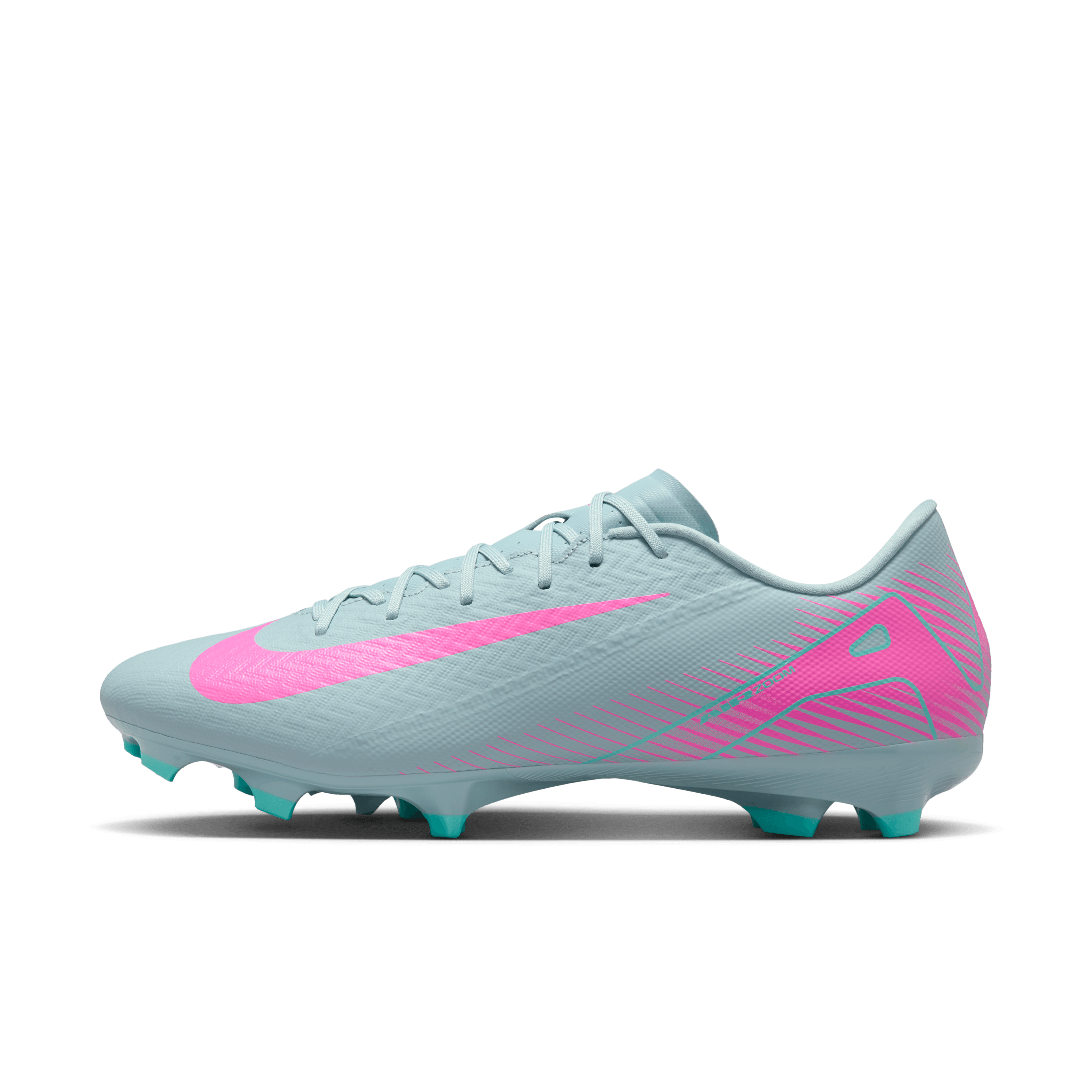 Nike Mercurial Vapor 16 Academy FG/MG Soccer Cleats for Men - Lightweight Football Shoes with Ocean Cube/Pink Blast Color - Perfect for Artificial Grass and Natural Turf Training & Matches