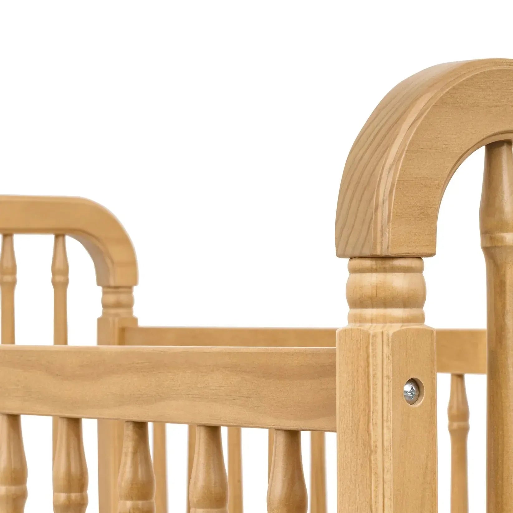 Namesake Liberty 3-in-1 Convertible Baby Crib with Conversion Kit - Honey Finish | Nursery Furniture for Newborns & Toddlers | Safe Sleep Solution for Modern Parents