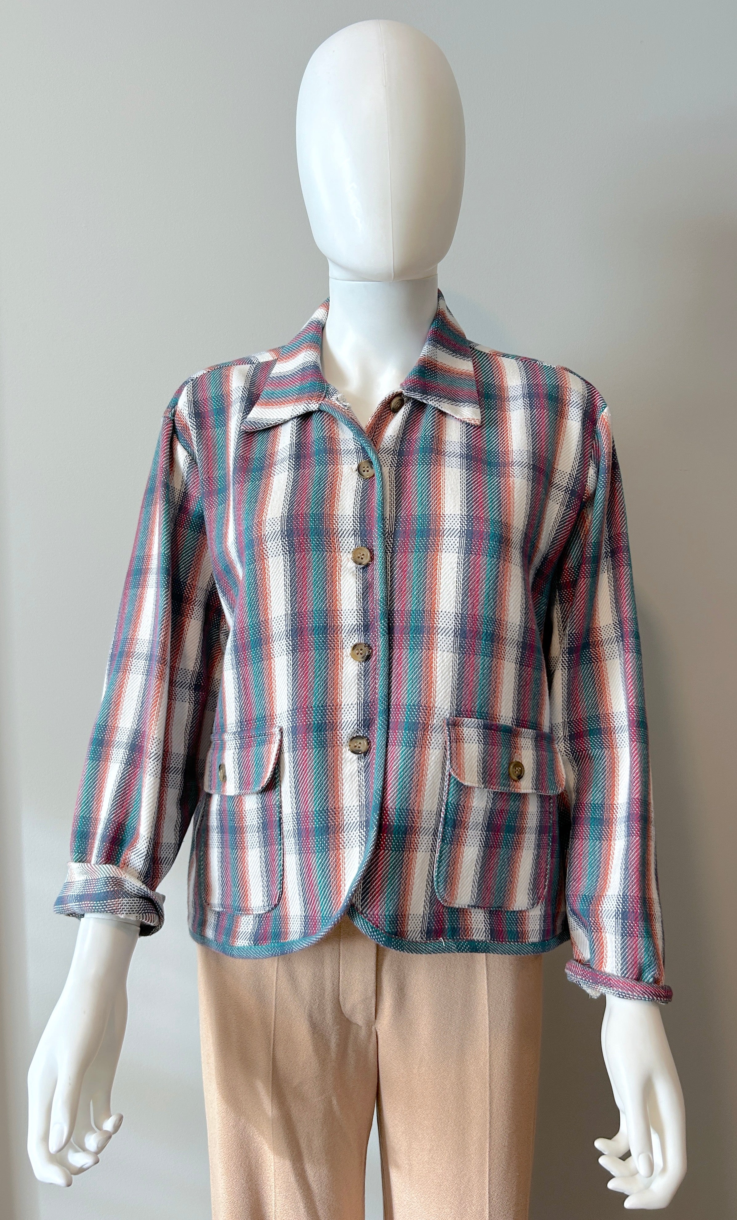 Ciao Lucia Women's Plaid Jacket - Size S | Stylish & Comfortable Flannel Shacket for Fall & Winter Outfits