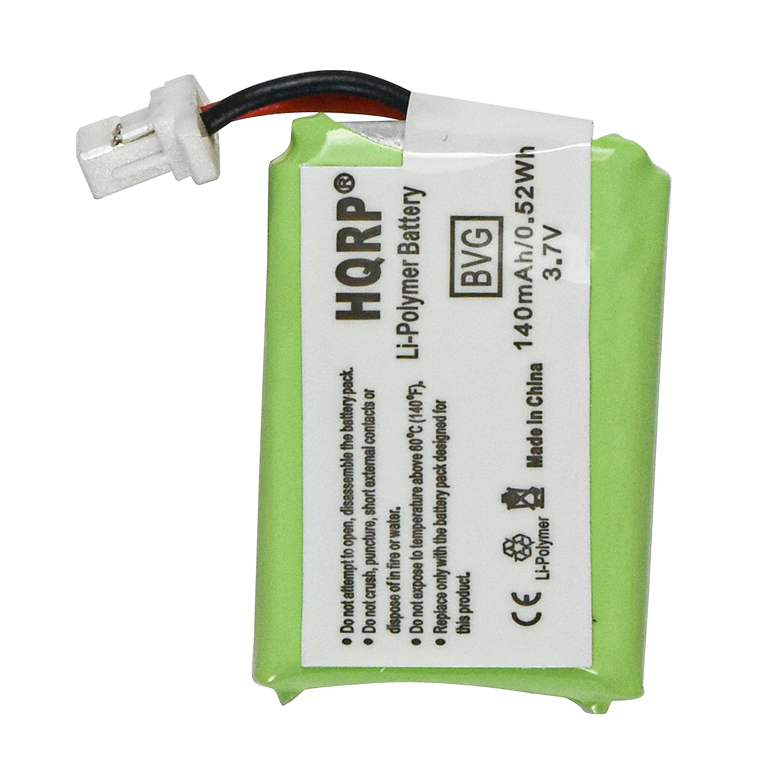 HQRP 140mAh Replacement Battery for Plantronics CS540 CS530 CS540A 86180-01 Wireless Headset - Compatible with 84479-01 Savi CS540 - Long-Lasting Power for Office, Call Center & Remote Work