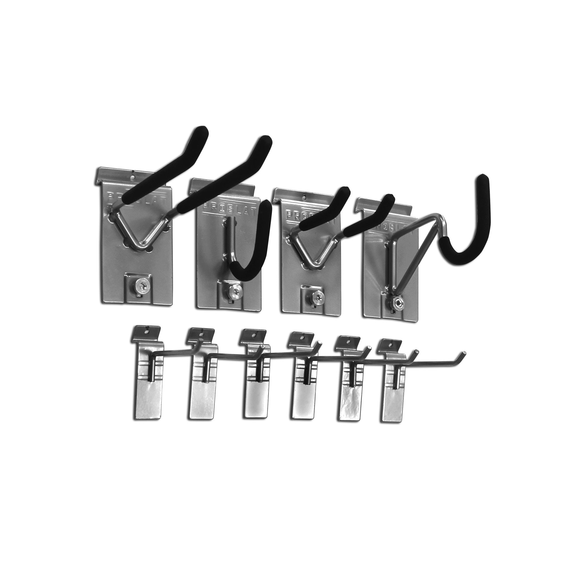 PROCORE+ Black Carbon Fiber Slatwall Mini Bundle - Premium Wall Organizer for Retail & Garage Storage - Perfect for Displaying Tools, Accessories & Merchandise