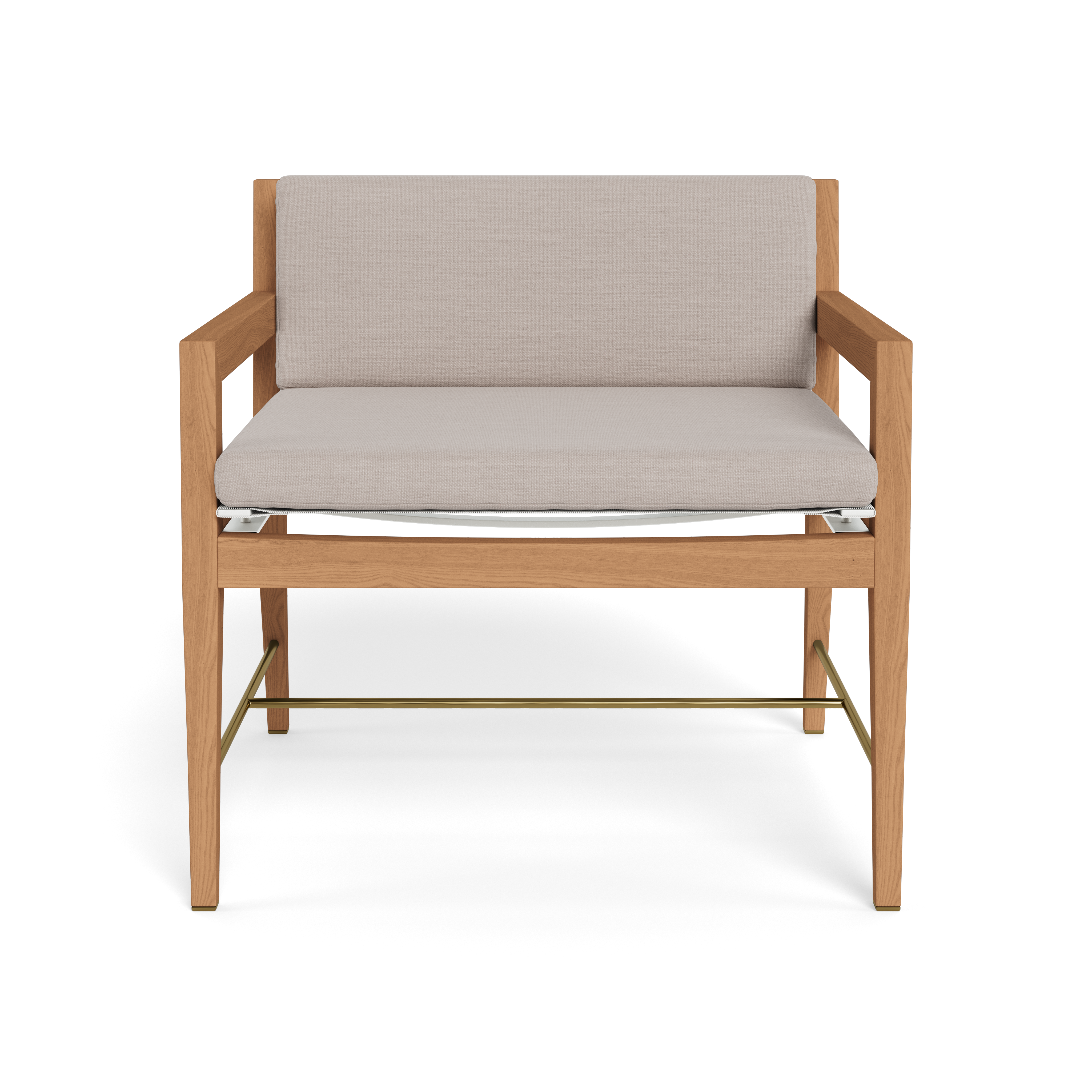Premium Byron Teak Lounge Chair - Solid Teak Wood Outdoor Patio Furniture for Relaxing in Garden, Poolside, or Backyard - Comfortable & Durable Modern Design