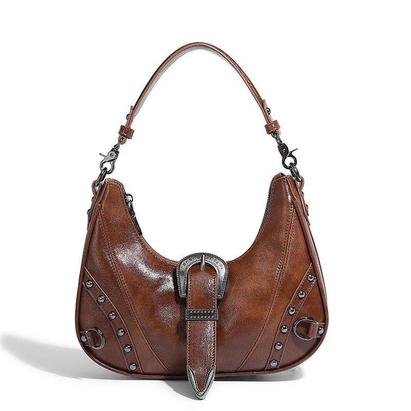 Stylish Vegan Leather Bucket Shoulder Tote Bag with Adjustable Strap - Perfect for Work, Travel & Everyday Use