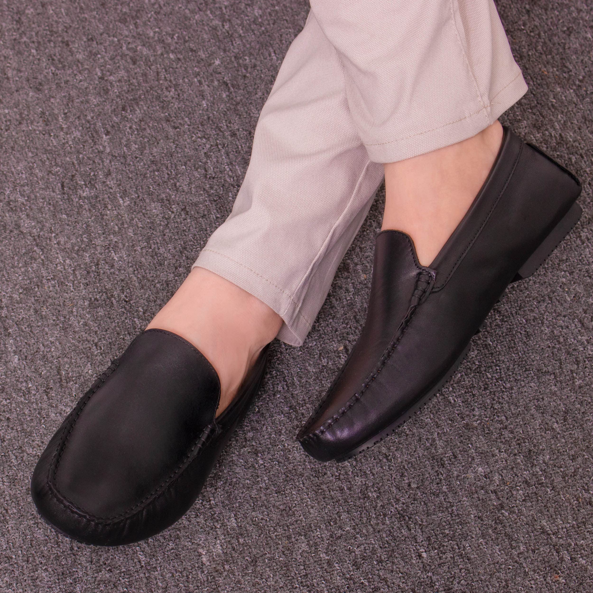 Men's Slip-On Loafers - Classic Driving Shoes & Fashion Sneakers | Lightweight Comfortable Leather Shoes with Soft Lining & Cushioned Insole | Perfect Gifts for Dad | Ideal for Casual Wear, Office & Travel