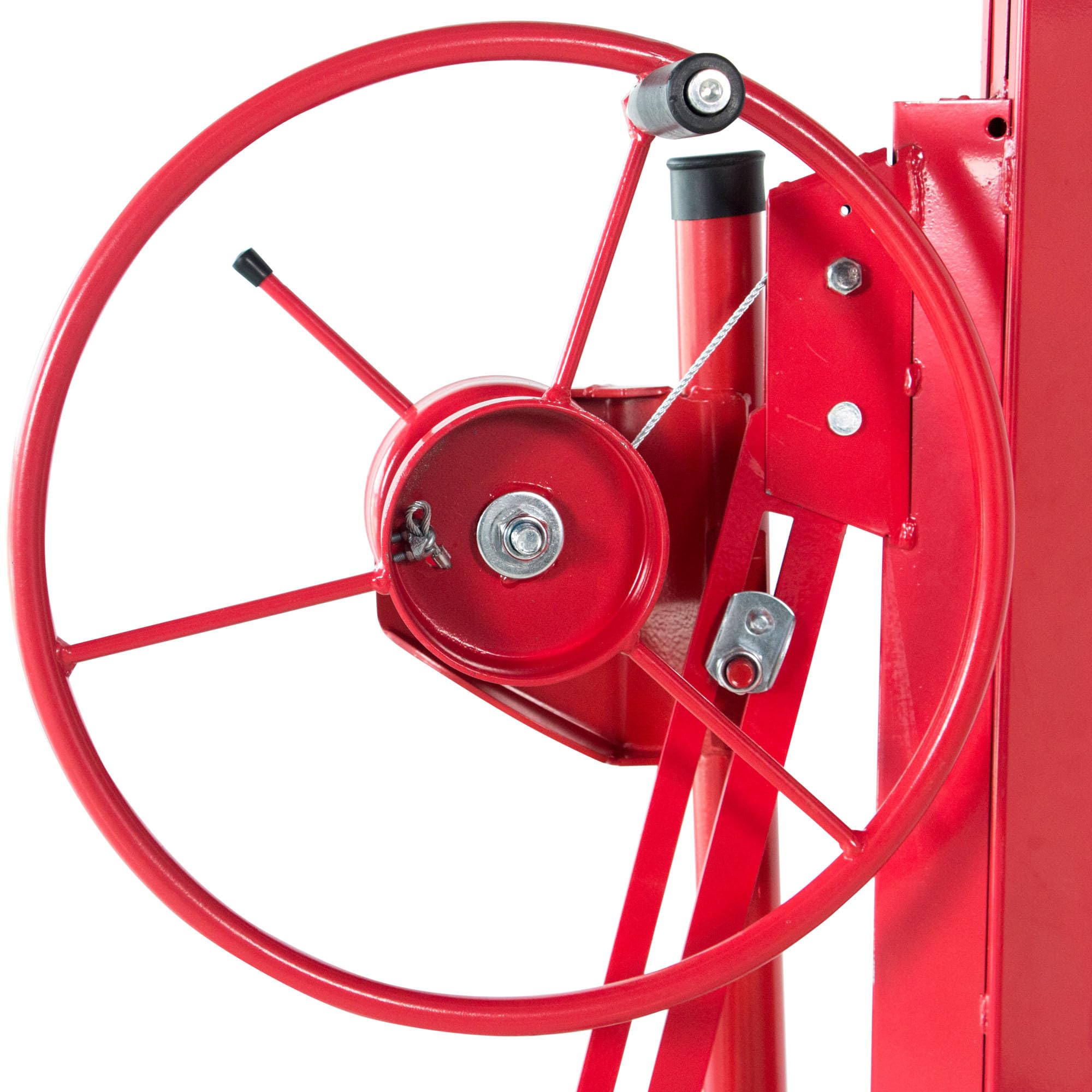 Heavy Duty Lift Panel Host Sheetrock Jack Lifter - 150Lbs Capacity Ceiling Drywall Hoist Tool with 11ft Max Height (Red) - Perfect for Construction, Renovation & DIY Ceiling Installation Projects