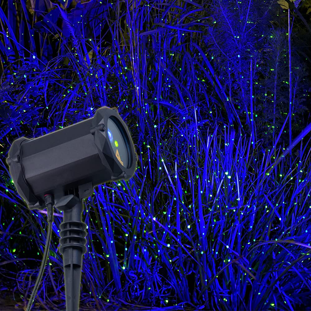 Firefly Garden Lights - Star Projector Laser Christmas Lights for Outdoor Lawns, Courtyards & Backyards | Perfect for Holiday Decorations, Parties & Romantic Ambiance
