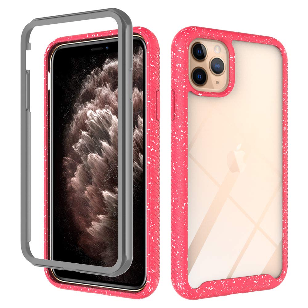 Transparent Hard PC Case for iPhone 11 Pro Max (6.5 inch) - Crystal Clear Slim Hybrid Protective Cover with Soft TPU Bumper & Hard PC Back | Shockproof Heavy Duty Design | Perfect for Everyday Use, Travel, and Work