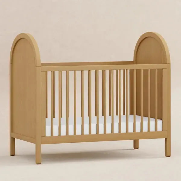 Babyletto Bondi 3-in-1 Convertible Crib in Honey - Modern Nursery Furniture for Newborn to Toddler | Perfect for Small Spaces & Gender-Neutral Nursery Decor