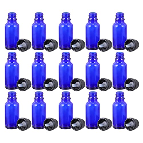 FRCOLOR 20-Pack 15ML Clear Glass Essential Oil Bottles with Caps - Perfect for DIY Blends, Aromatherapy, Travel & Sample Storage