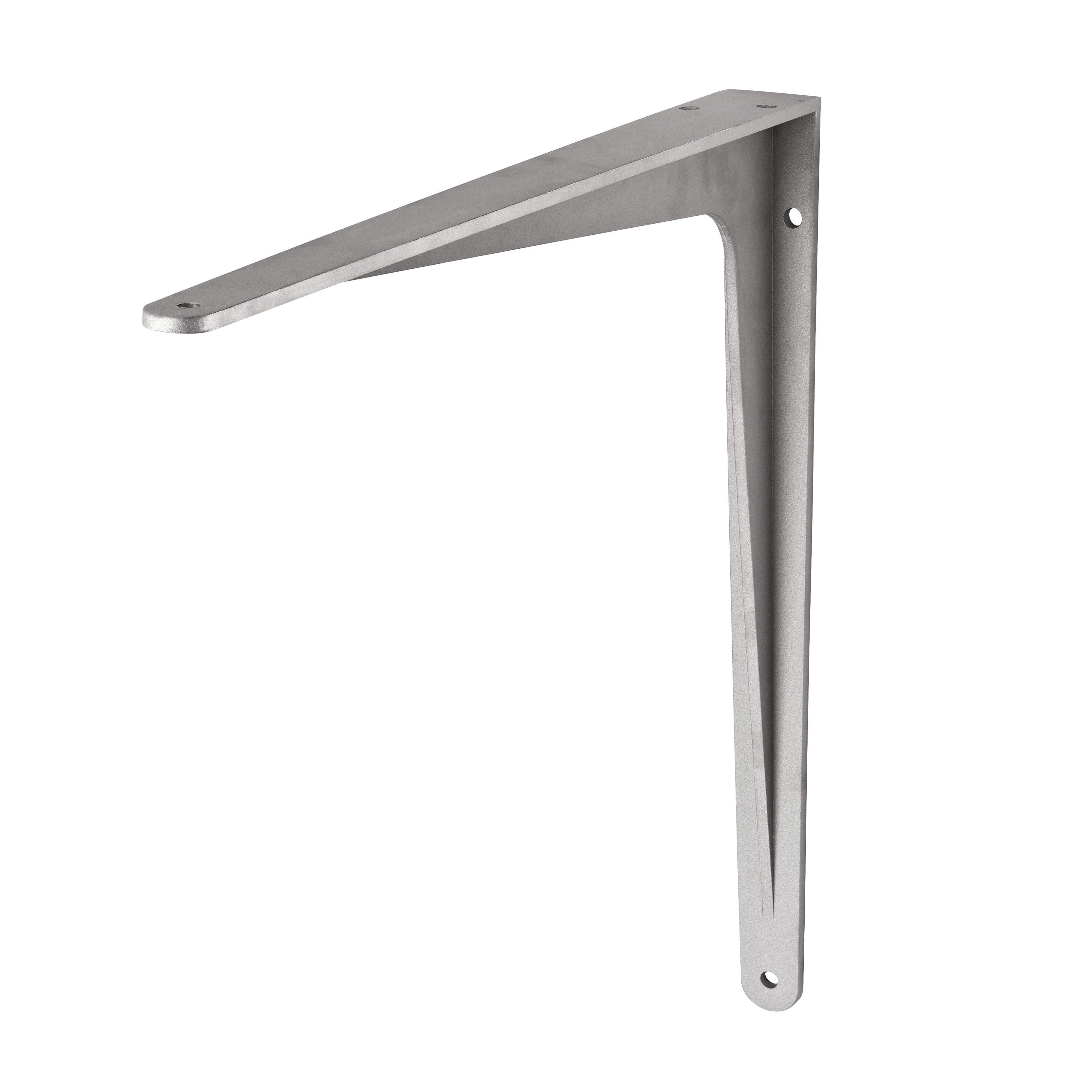 Heavy Duty HERAKLES Shelf Bracket - 6 Inch Steel L Brackets for Floating Shelves, Wall Mounted Shelving (Set of 4) - Perfect for Home Storage, Garage Organization & DIY Bookshelf Projects