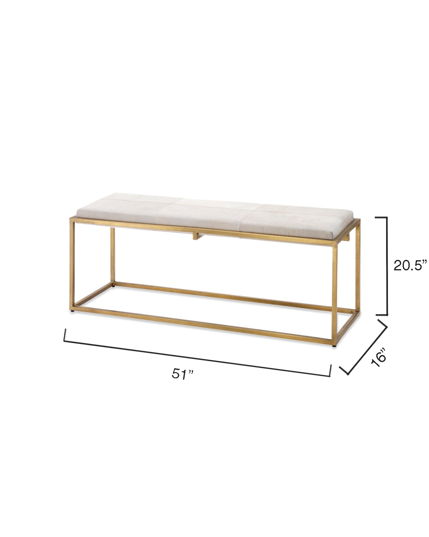 Modern Shelby Bench in White - Stylish and Durable Entryway Seating for Home & Office Decor | Perfect for Hallway, Living Room, or Bedroom