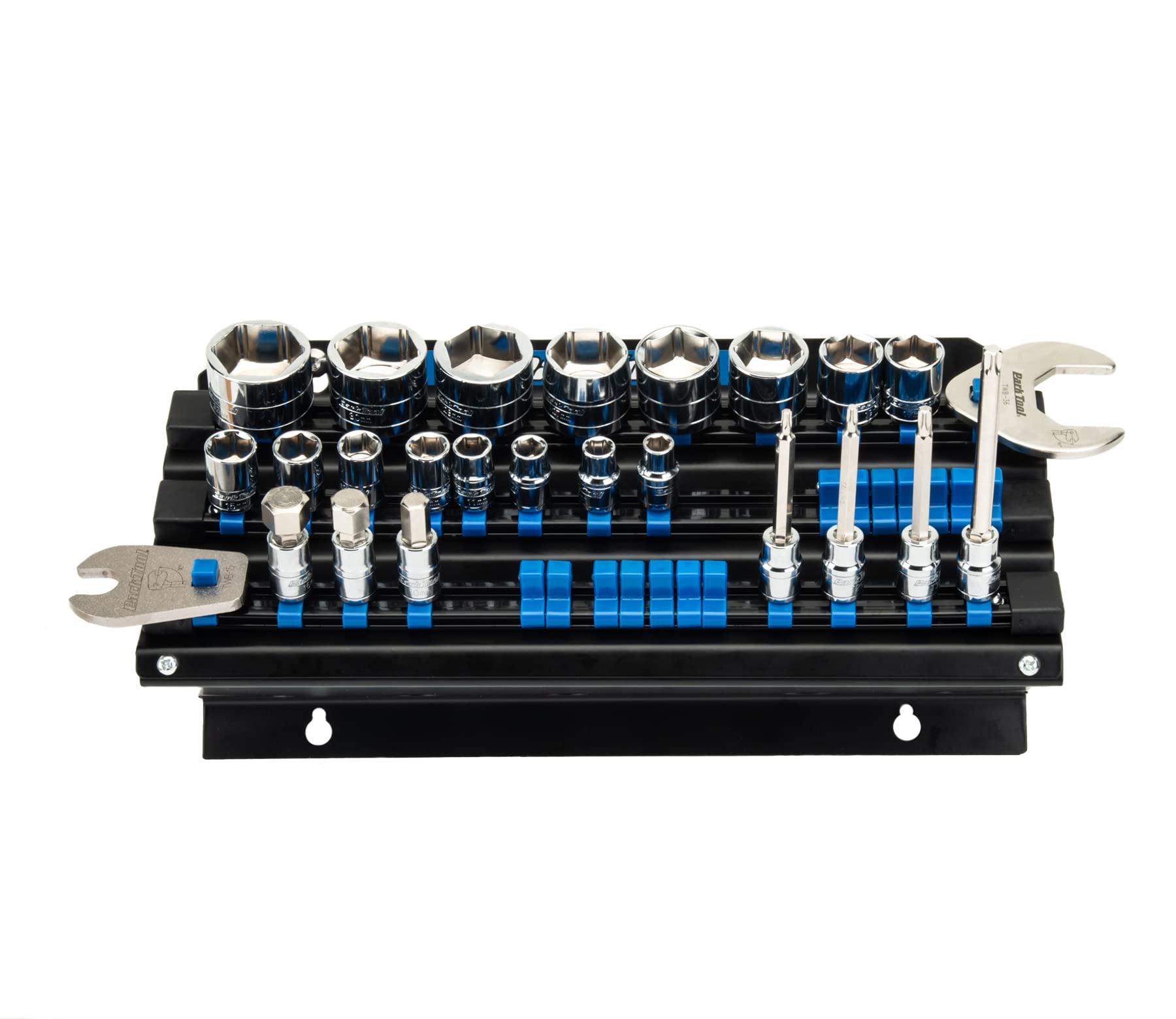 Park Tool JH-3 Wall-Mounted Socket Bit and Torque Tool Organizer | Bike Repair Tool Storage | Perfect for Home Garage & Professional Bike Shops