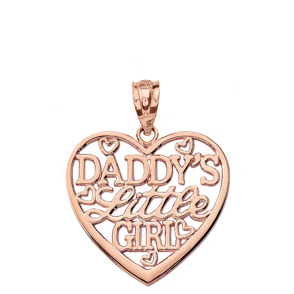 Daddy's Little Girl Heart Shaped Necklace - Sterling Silver Pendant Gift for Daughter, Birthday, Father's Day | Perfect for Special Occasions & Everyday Wear