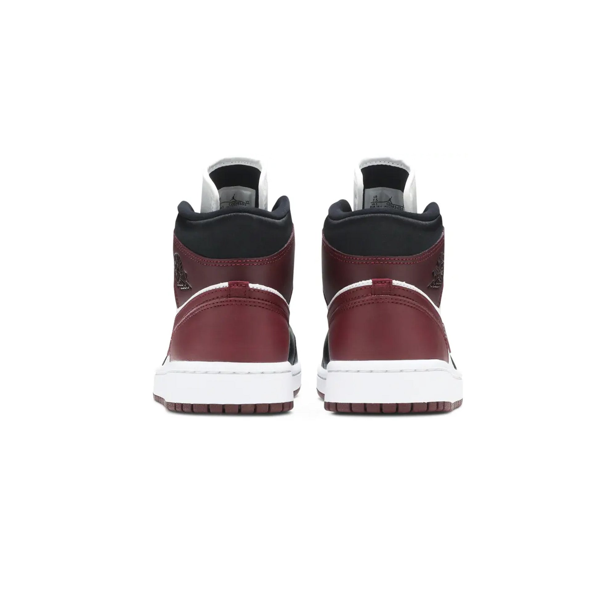 Air Jordan 1 Mid W SE 'Black Dark Beetroot' Basketball Shoes - Women's Retro Sneakers for Casual Wear & Street Fashion