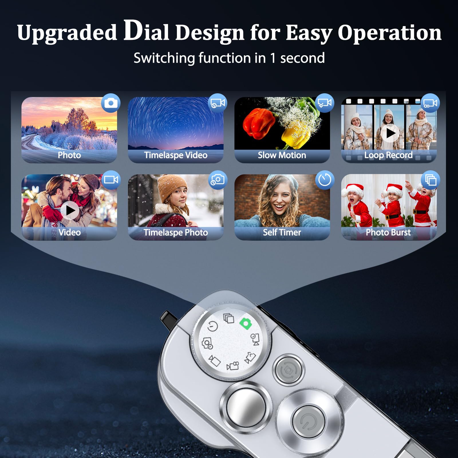 5K Digital Camera for Photography & Video - 48MP Autofocus Vlogging Camera with Anti-Shake, Flash & Viewfinder | 16X Digital Zoom Compact Travel Camera | Includes 32GB Card & 2 Batteries | Perfect for Travel, Vlogging, Selfies & YouTube Content Creation