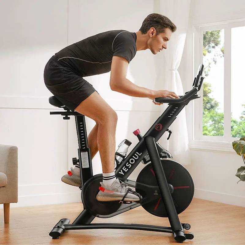 Yesoul S3 Bluetooth Indoor Cycling Bike - Ultra Quiet Magnetic Resistance Exercise Bike for Home Gym - Perfect for Cardio Workouts & Fitness Training