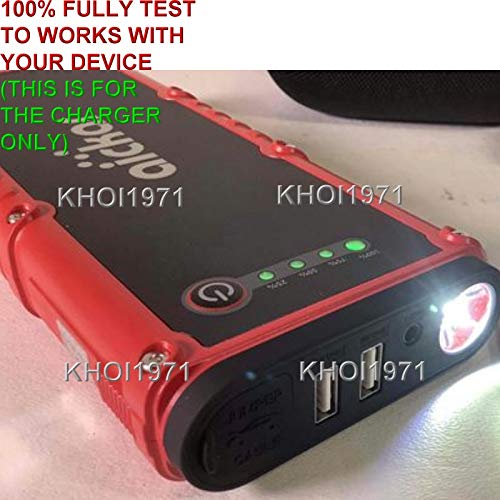KHOI1971 AC Wall Charger Power Adapter Compatible with Epower-81 & Aickar Car Battery Jump Starter - Fast Charging for Home, Office, and Emergency Roadside Use