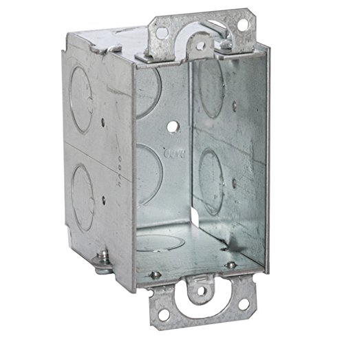 Hubbell-Raco 560 Electrical Switch Box with Plaster Ears, 2-3/4