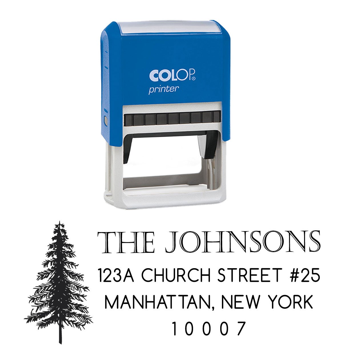 Personalized Self Inking Christmas Stamp - Custom Holiday Address Stamp for Cards, Gifts & Mail - Perfect for Family Holiday Cards, Gift Wrapping & Return Address Labeling