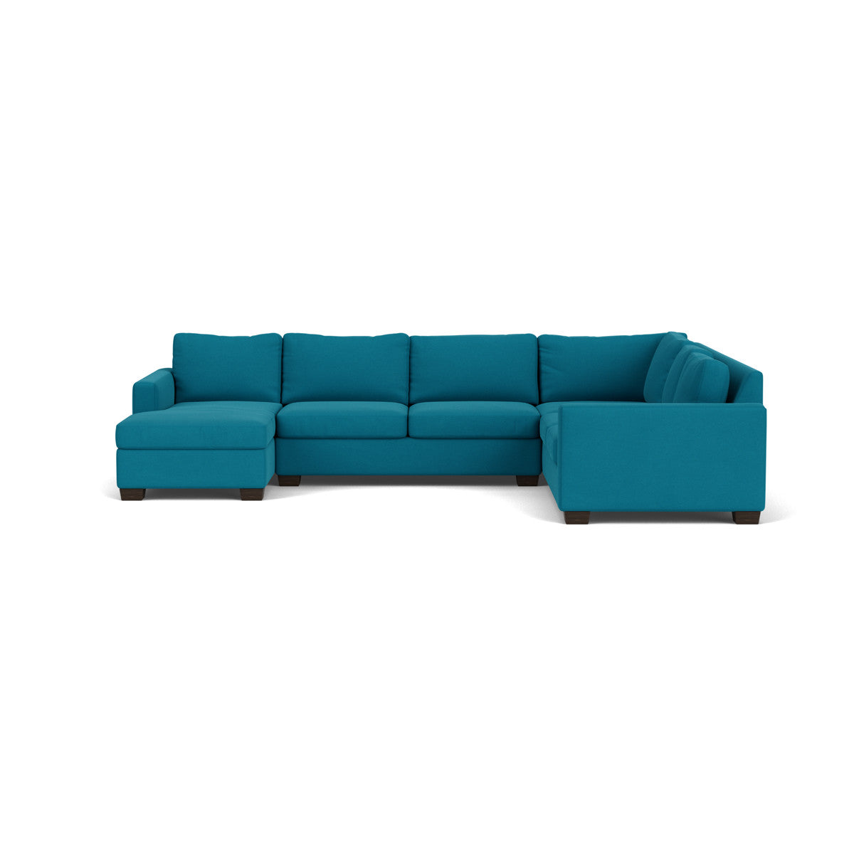 Track 141 Corner Sectional Sofa with Full Sleeper & Left Chaise - Modern L-Shaped Couch for Small Spaces, Living Room, Apartment & Home Theater Comfort