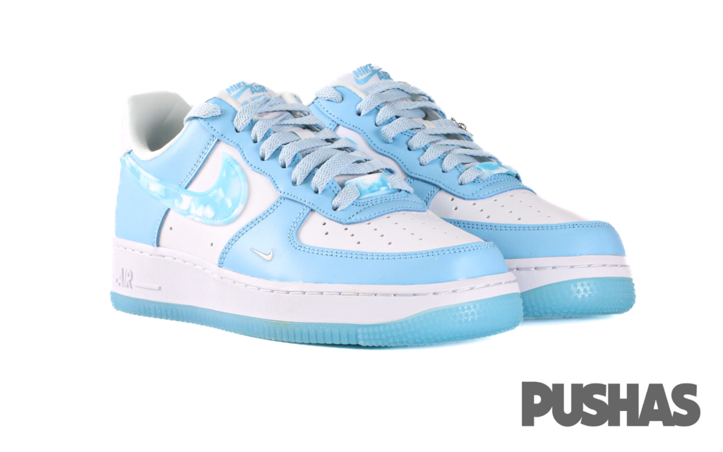 Nike Air Force 1 Low 'Blue Nail Art' Women's Sneakers (2022) - Casual Streetwear & Fashion Statement for Everyday Wear