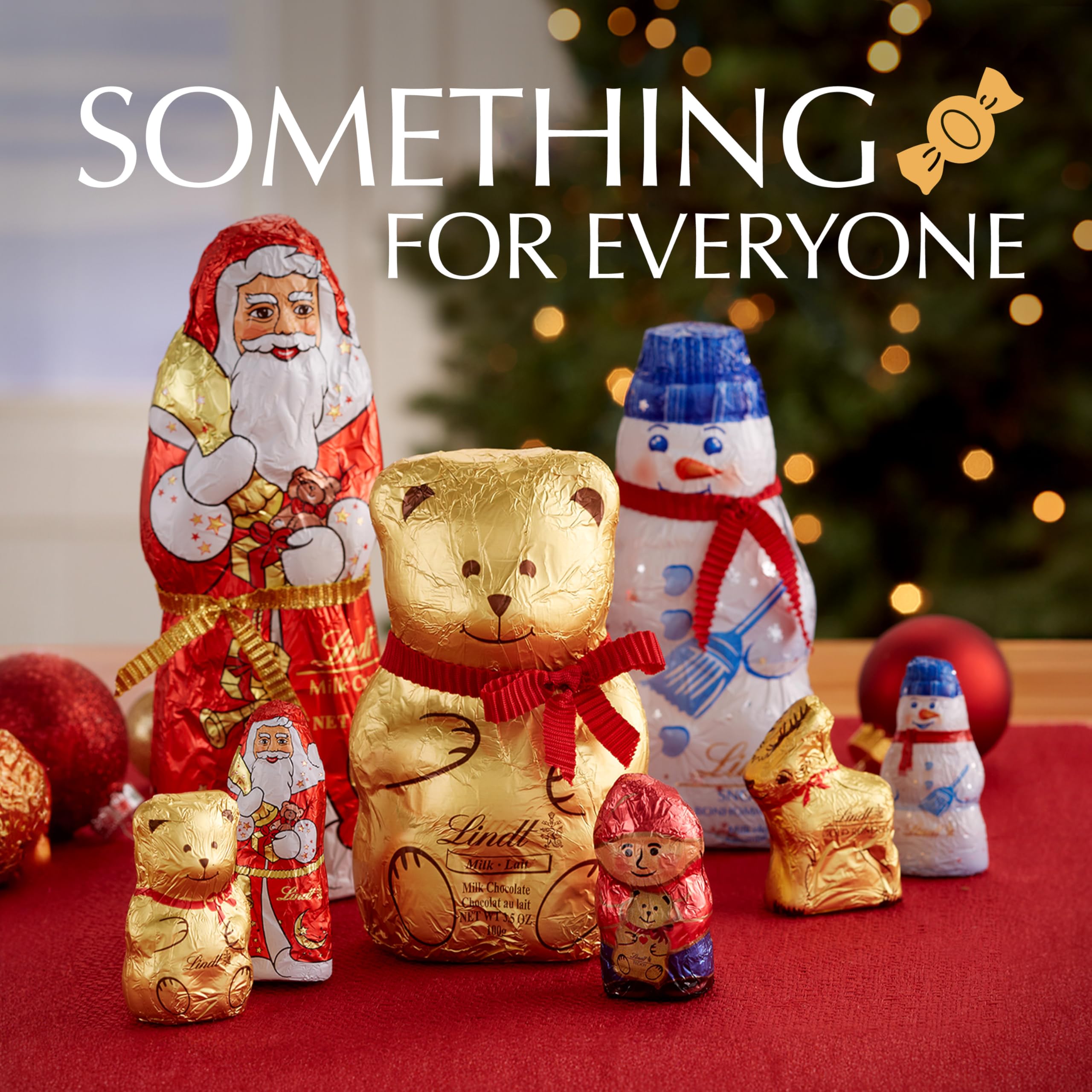 Lindt Mini TEDDY Bear Milk Chocolate Candy, 1.7 oz. 5-Pack - Delicious Swiss Chocolate for Gifts, Parties & Holiday Treats | Perfect for Easter Baskets, Stocking Stuffers & Office Snacks