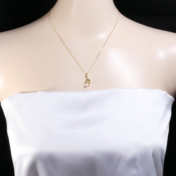 18K Yellow Gold Pearl Necklace for Women - Elegant Luxury Jewelry Gift for Brides, Anniversary & Special Occasions