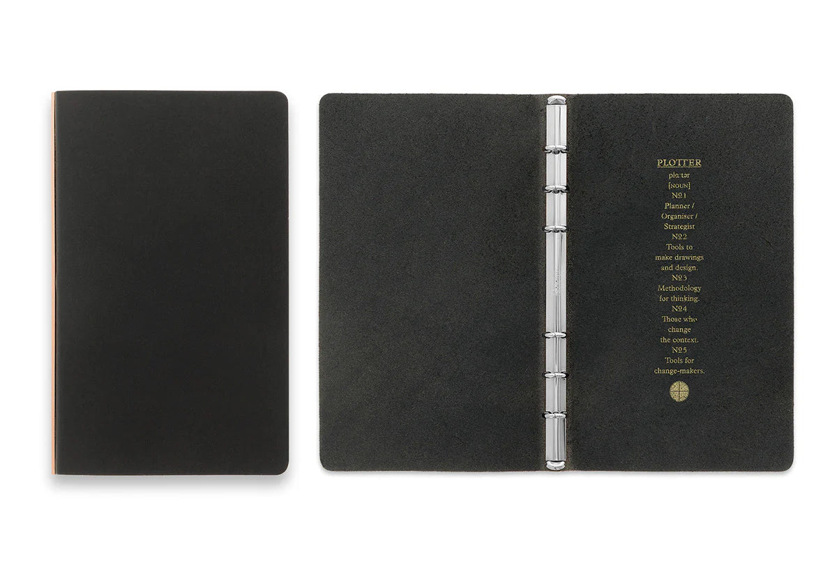 Premium PLT5012 6-Ring Leather Binder - Bible Size Organizer for Journals, Planners & Notebooks | Perfect for Office, School & Church Use