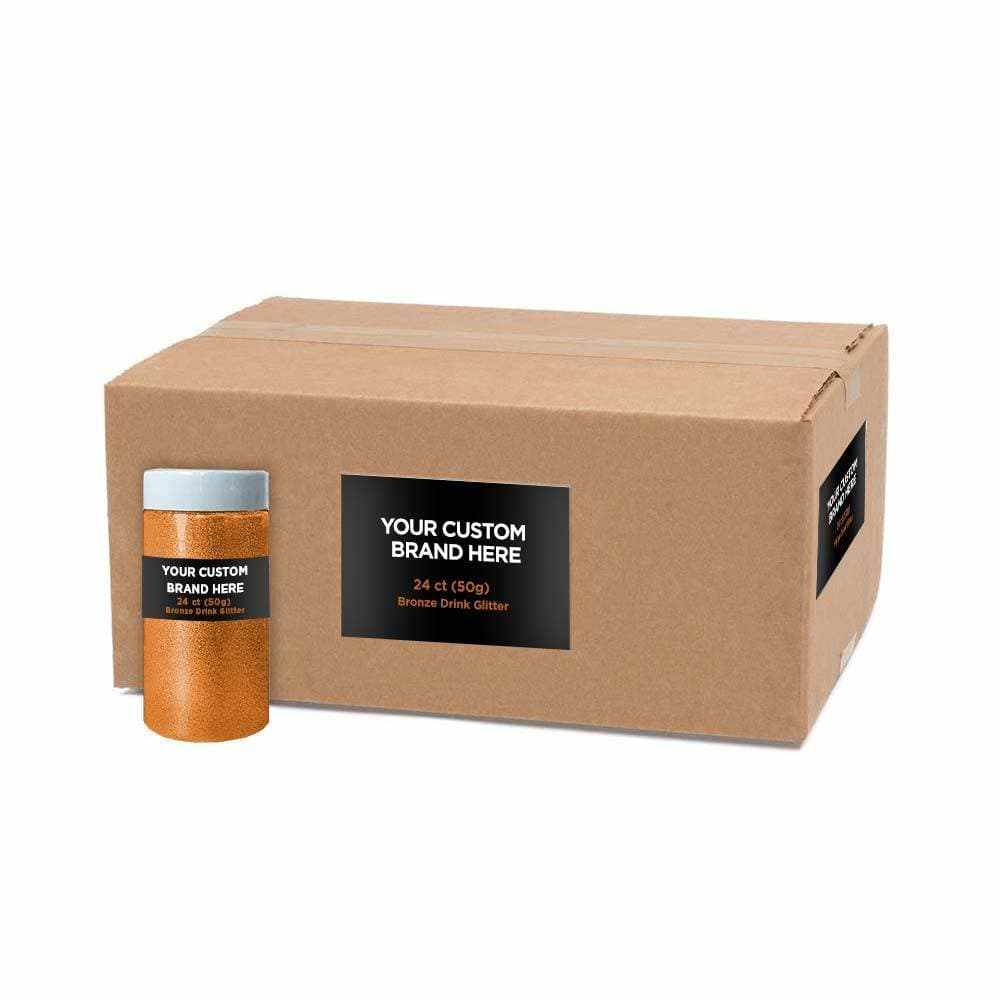 Premium Bronze Brew Glitter® - Custom Private Label Cosmetic Glitter for Soap, Candle & Resin Crafts - Perfect for DIY, Nail Art & Festival Makeup