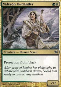 MTG Conflux FOIL VALERON Outlander Playset of 4 Commons - Perfect for Magic: The Gathering Deck Building and Collecting