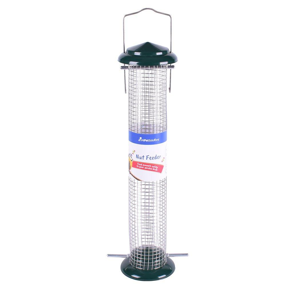 AllPetSolutions Wild Bird Nut Feeder - 15 Inch Hanging Bird Feeder for Outdoor Garden, Backyard & Wildlife - Durable Squirrel-Proof Design for Year-Round Bird Watching