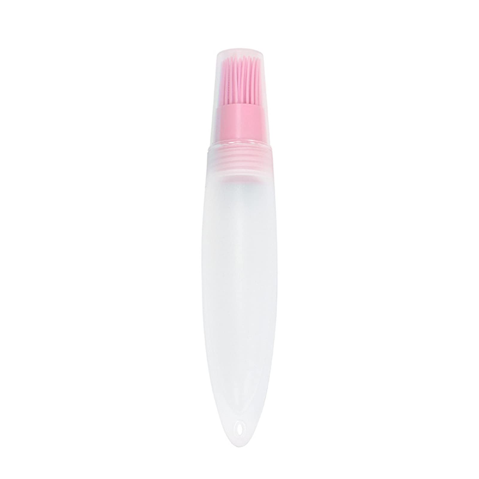 Zerlibeaful Silicone Basting Brush for BBQ & Cooking - Portable Oil Brush Tool with Bottle - Kitchen, Baking & Chocolate Decorating Tool (Pink, One Size) - Perfect for Grilling, Baking & Food Presentation