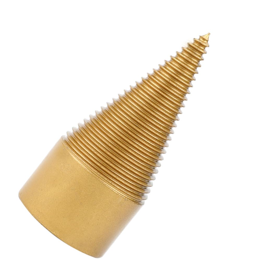 5pcs Heavy Duty Log Splitter Drill Bits - Removable Cones for Kindling Wood Splitting, Hex/Square/Round Shank (32mm/1.26inch & 42mm/1.65inch) - Perfect for Firewood Preparation & Camping