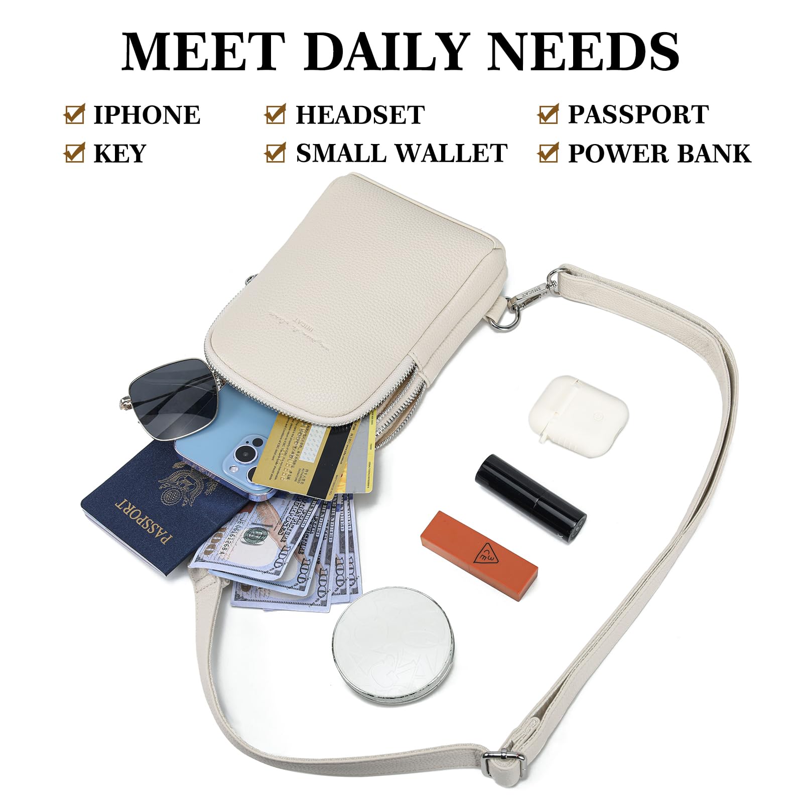 Haytijoe Women's Anti-Theft Crossbody Sling Bag - Lightweight Travel Purse with Adjustable Strap, RFID Blocking & Multiple Pockets - Perfect for Travel, Shopping, Gym & Everyday Use