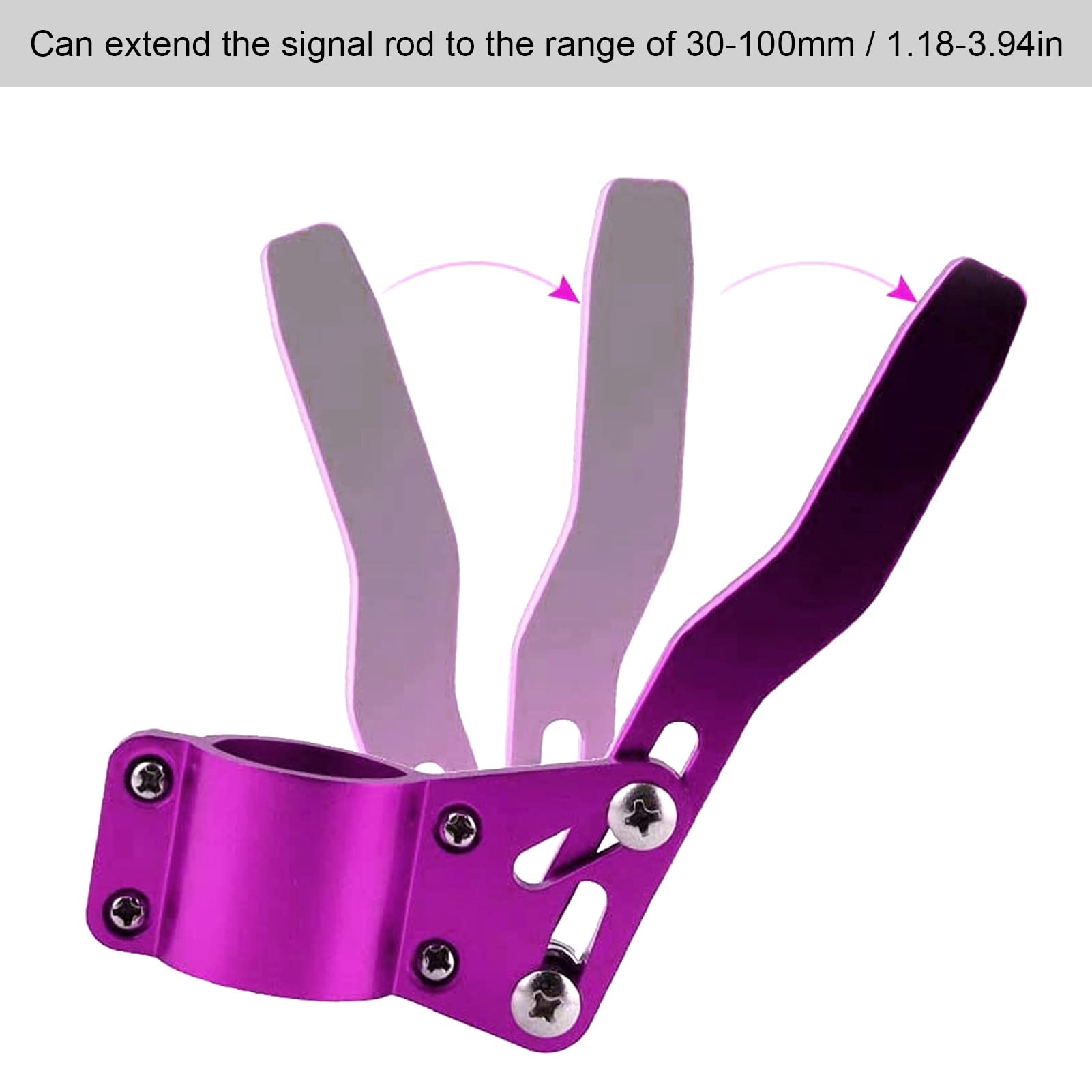 28mm Steering Wheel Rod Extension Kit - Heat Resistant Aluminum Alloy Adjustable Turn Lever Extender for Car Racing & Drifting (Purple) - Perfect for Performance Driving & Vehicle Customization