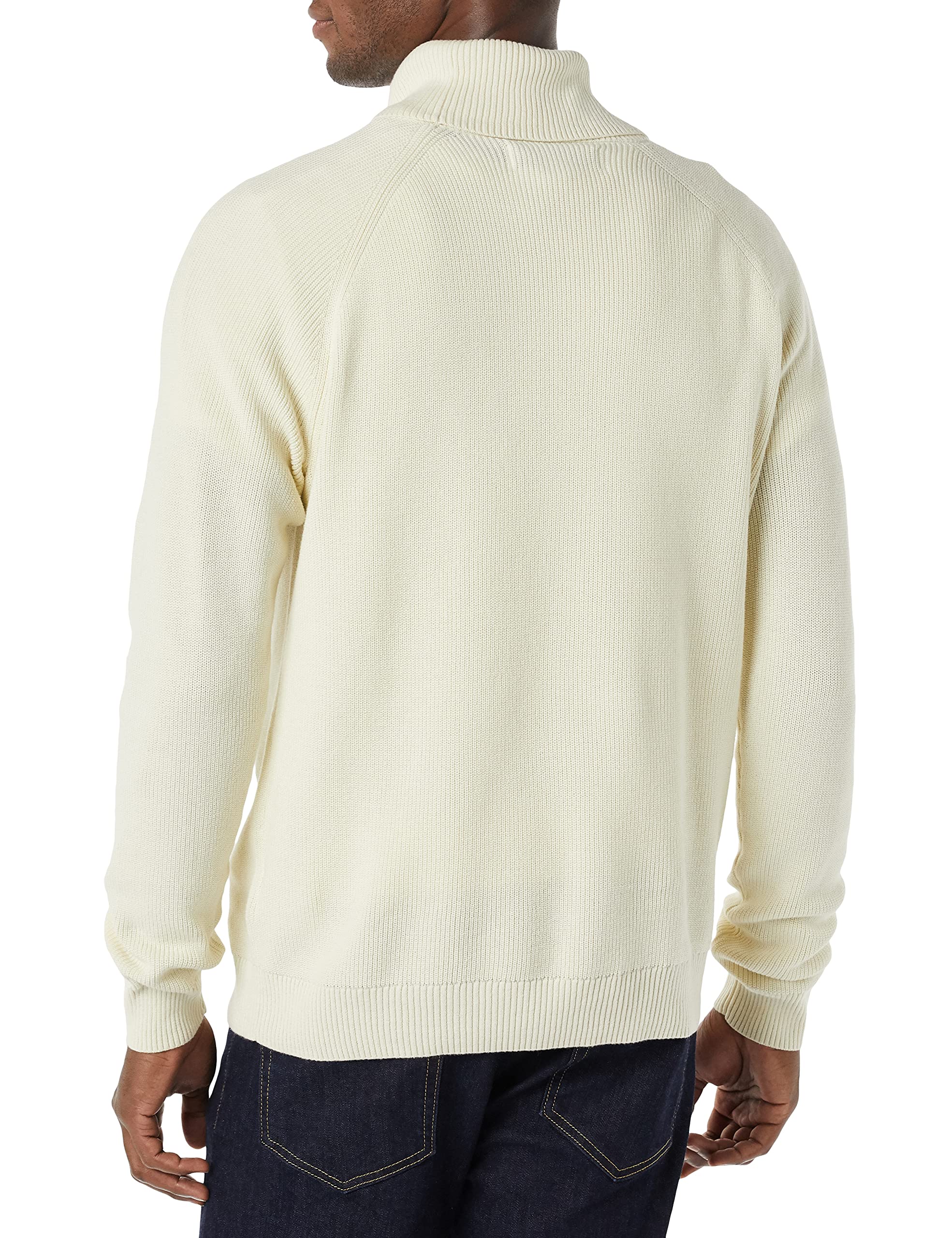 Amazon Essentials Men's 100% Cotton Rib Knit Turtleneck Sweater - Warm & Comfortable Winter Pullover for Casual Wear & Office Outfits