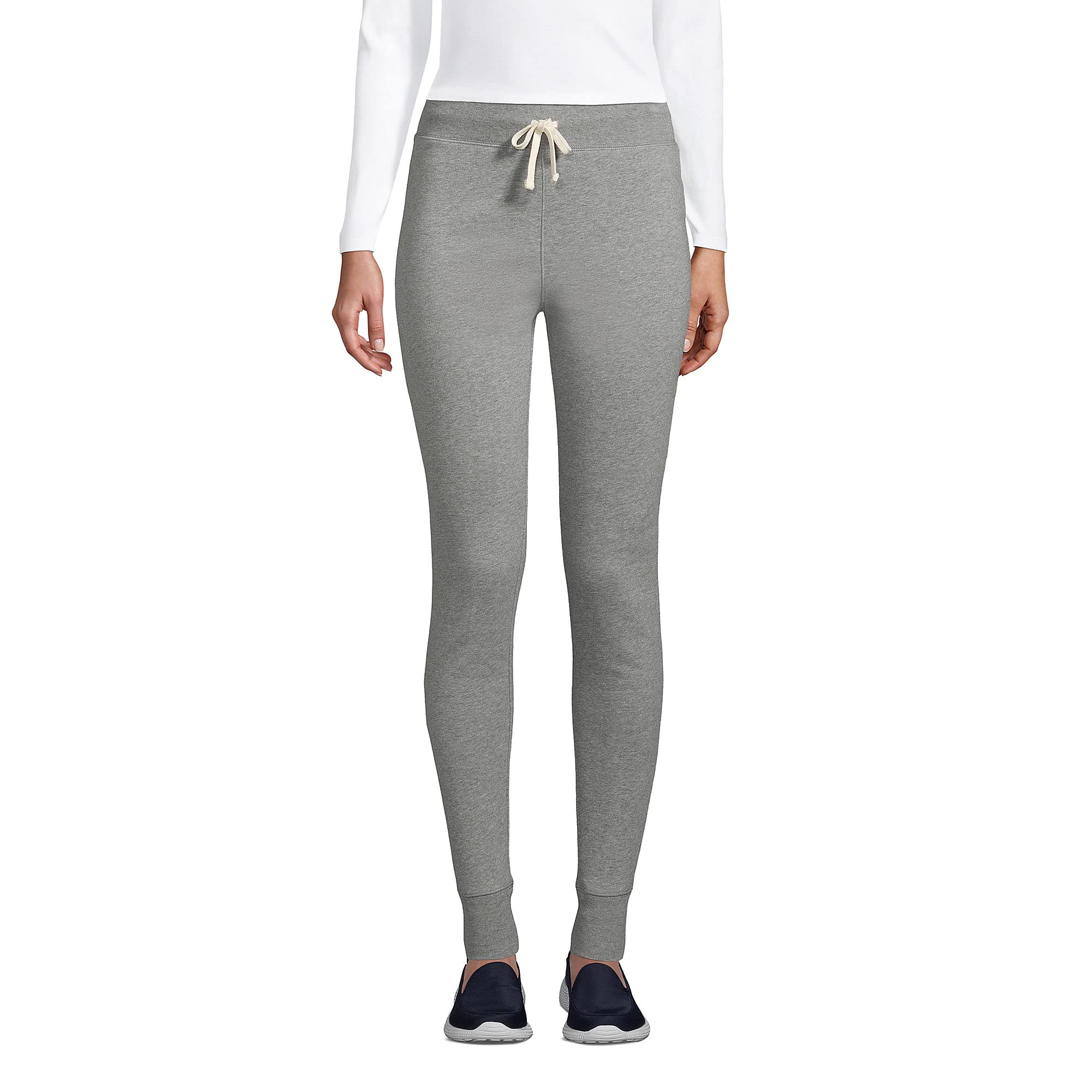 Lands' End Men's & Women's School Uniform Jogger Sweatpants - Comfortable Stretch Fleece Pants for Teachers & Staff - Perfect for Work, Casual Wear & School Activities