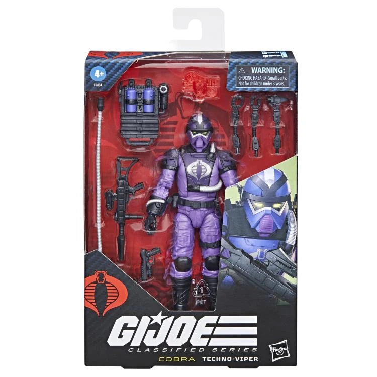 G.I. Joe Classified Series Techno Viper Action Figure - 6-Inch Collectible Military Toy with Accessories for Display & Play | Perfect for G.I. Joe Fans and Collectors
