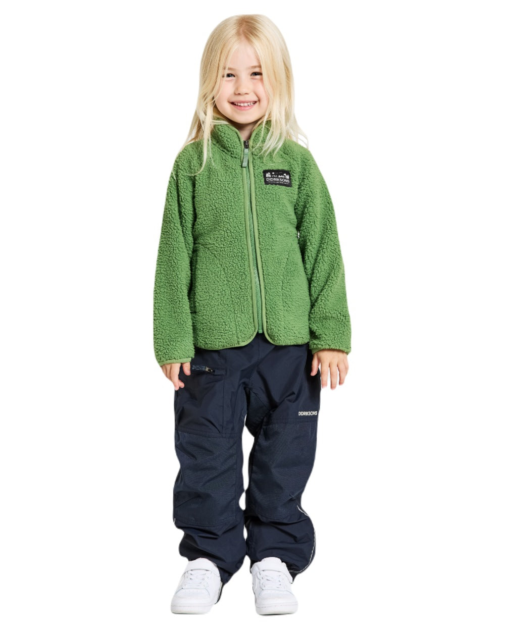 Didriksons Kids Gibbs Full Zip Waterproof Jacket - Windproof & Lightweight for Outdoor Adventures