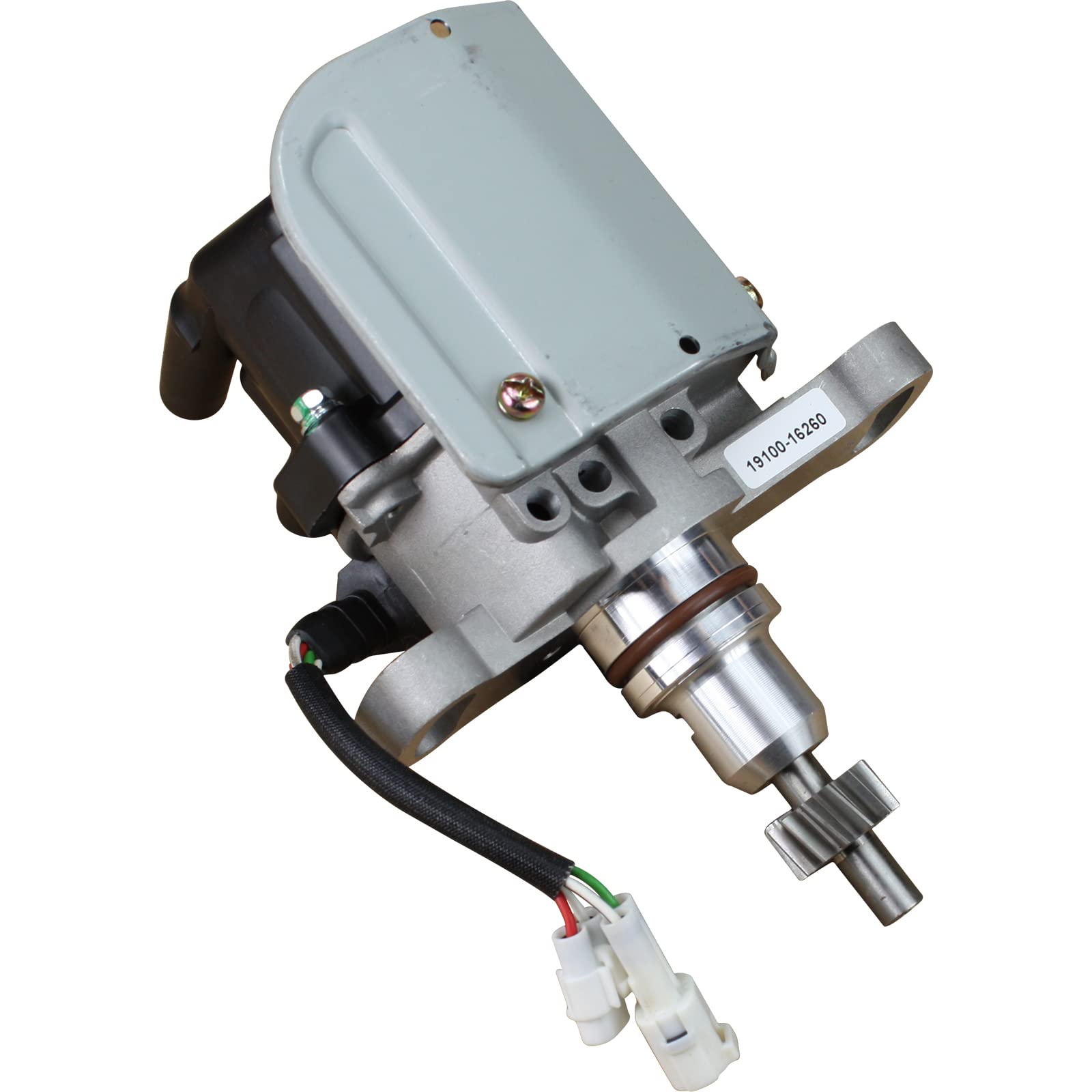 AIP Electronics Heavy Duty Stock Series Complete Electronic Ignition Distributor - Compatible with Toyota Prizm/Corolla 1.6L 4AGE Engine - OEM Fit D16260-SS - Perfect for Engine Performance Upgrades & Smooth Ignition System Replacement